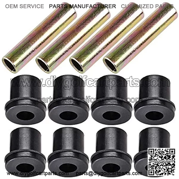 Set of 2 Rear Leaf Springs Compatible with Golf Cart Heavy Duty Dual Action with Bushings - Image 5