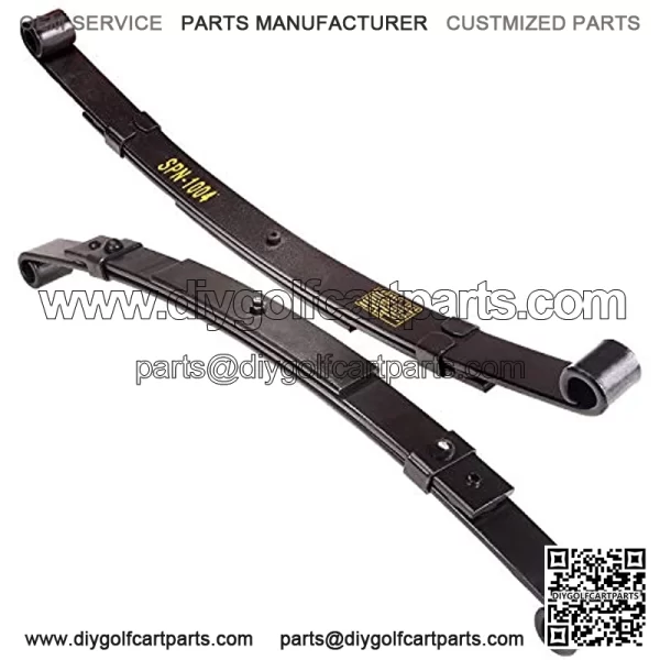 Golf Cart Heavy Duty 3-Leaf Spring Kit with Bushings & Sleeves & U Bolts for TXT 1995-2013 - Image 2