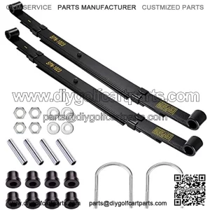 Golf Cart Heavy Duty Rear Leaf Spring Kit for Precedent 2004-up, 4 Leafs (Layers), Replace OEM# 102509301, 102513001