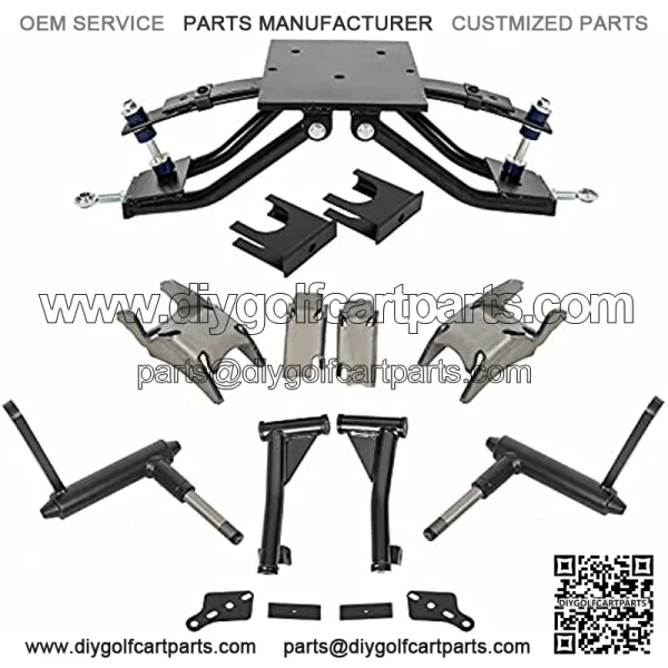6" Heavy Duty Double A-Arm Lift Kit for Golf Cart 1982-2003