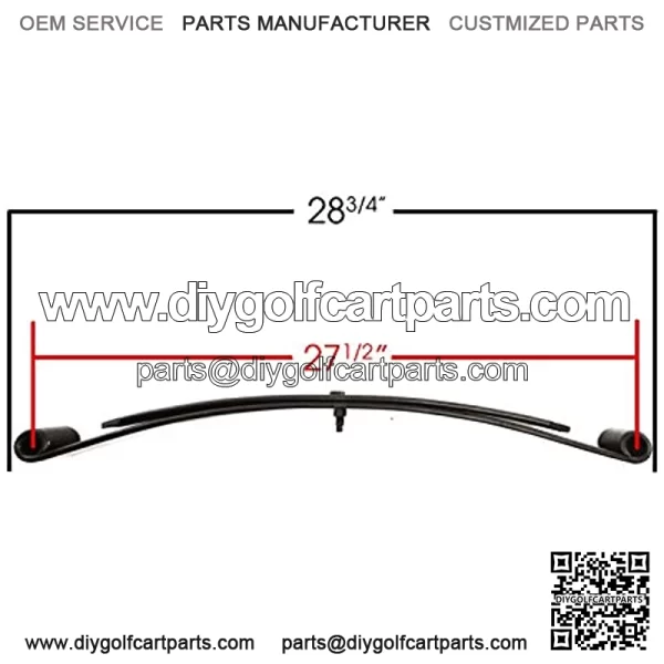 1981-Up Gas and Electric Golf Carts Heavy Duty Front Leaf Spring KIT - Image 4