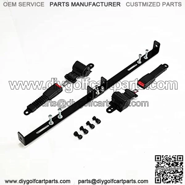 Golf Cart Set of 2 Retractable Belt Kit Retractable Bracket Fits TXT Yamaha Club Car DS Suitable for Most Golf carts - Image 3