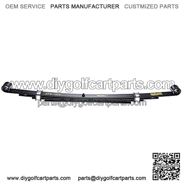 Set of 2 Rear Leaf Springs Compatible with Club Car Precedent Golf Cart Heavy Duty Dual Action with Bushings - Image 4