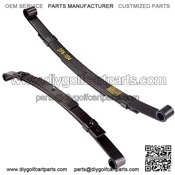 Golf Cart Rear Leaf Spring Kit for TXT Medalist 1994.5-up & MPT 800, 3-Leaf Spring with Bushings Sleeves U Bolts, OEM# 70247-G01, 70474G01, 70505G01, 603109 - Image 3