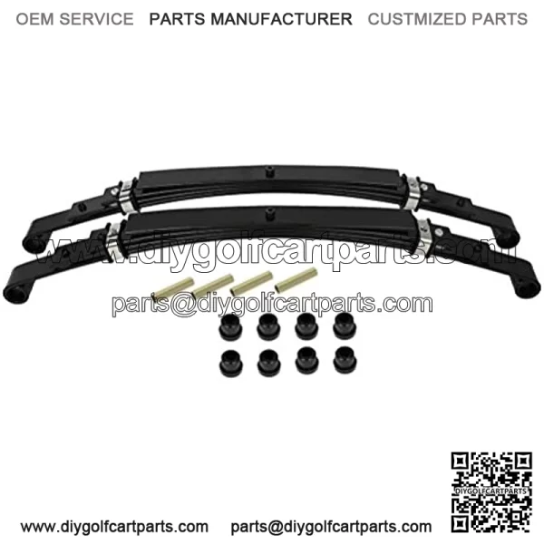 Leaf Spring Kit Rear Leaf Spring Bushings and Sleeves 4 Leafs for Club Car DS Golf Carts Gas and Electric Models 1981-Up TXT Golf Cart Heavy Duty Rear Leaf Spring Kit with Bushings - Image 3