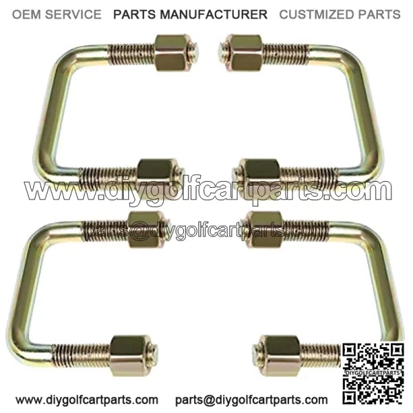 Heavy Duty Deluxe Rear Leaf Spring Kit for TXT 1994+ Electric & Gas Golf Carts (3 Leafs/Set of 2) - Image 2