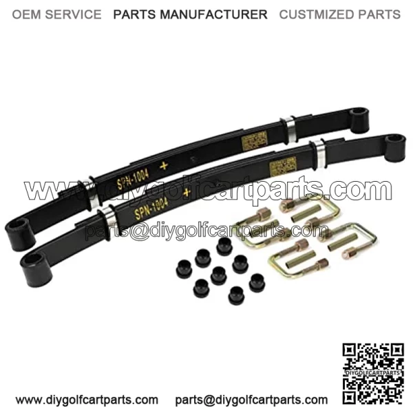 Heavy Duty Deluxe Rear Leaf Spring Kit for TXT 1994+ Electric & Gas Golf Carts (3 Leafs/Set of 2) - Image 3