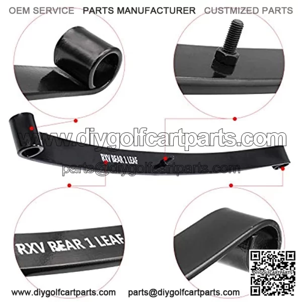 RXV 2008-Up Golf Cart Heavy Duty Rear Leaf Spring Kit - Image 2