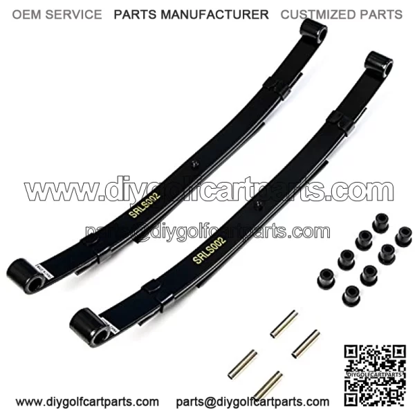 Club Car DS Golf Cart Rear Heavy Duty Leaf Spring Kit with Bushings & Sleeves Compatible with 1981-Up Club Car DS Golf Cart - 880lbs Capacity - Image 3
