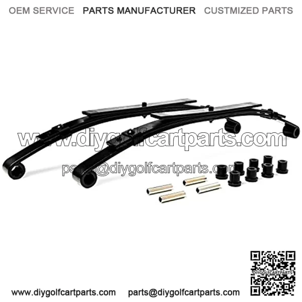 Club Car DS Golf Cart Rear Heavy Duty Leaf Spring Kit with Bushings & Sleeves Compatible with 1981-Up Club Car DS Golf Cart - 880lbs Capacity - Image 4