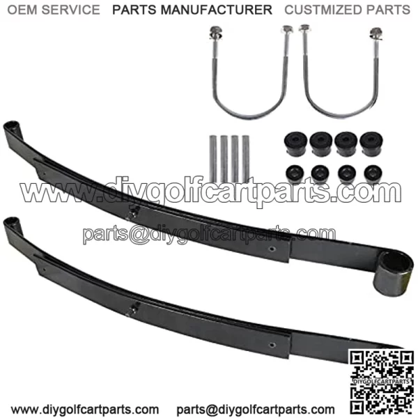 Golf Cart Rear 2 - Leaf Spring Kit with Bushings & Sleeves Heavy Duty Replacement for 2008 - Up RXV Golf Cart 603498 604494 - Image 2