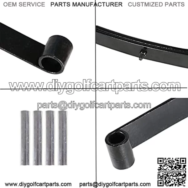 Golf Cart Rear 2 - Leaf Spring Kit with Bushings & Sleeves Heavy Duty Replacement for 2008 - Up RXV Golf Cart 603498 604494 - Image 4