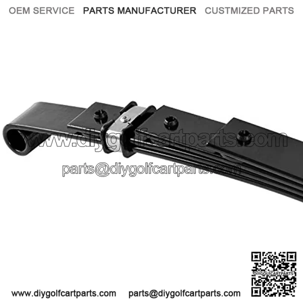 TXT Rear Heavy Duty Leaf Spring W/Bushings & Sleeves Kit for 1994-Up Golf Cart - 4 Leaf - Image 2