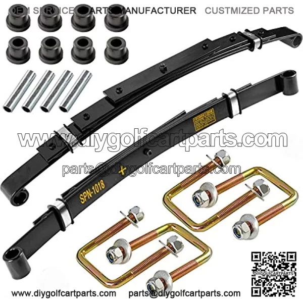 Rear Heavy Duty Leaf Spring Kit for TXT 1994-Up Golf Cart - 4 Leaf