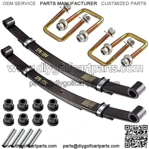 EZGO TXT Golf cart Heavy Duty Rear Leaf Spring kit with bushings for EZGO TXT 1994-2013 OEM# 70247-G01/70474-G01/70505-G01-3-Leaf Spring Kit