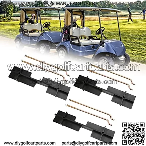 Golf Carrito Placa de Sujeci??n de Bater??a con Kit de Varillas 1010908 Repuesto para DS Carryall 1998-2005 El??ctrico - Image 3
