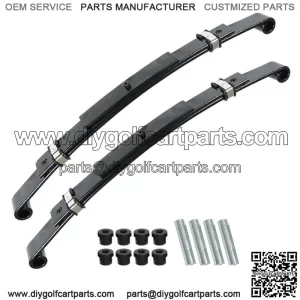 Heavy Duty Rear Leaf Springs for Ezgo TXT 1996-2013 Golf Cart (Set of 2) 3-Leaf