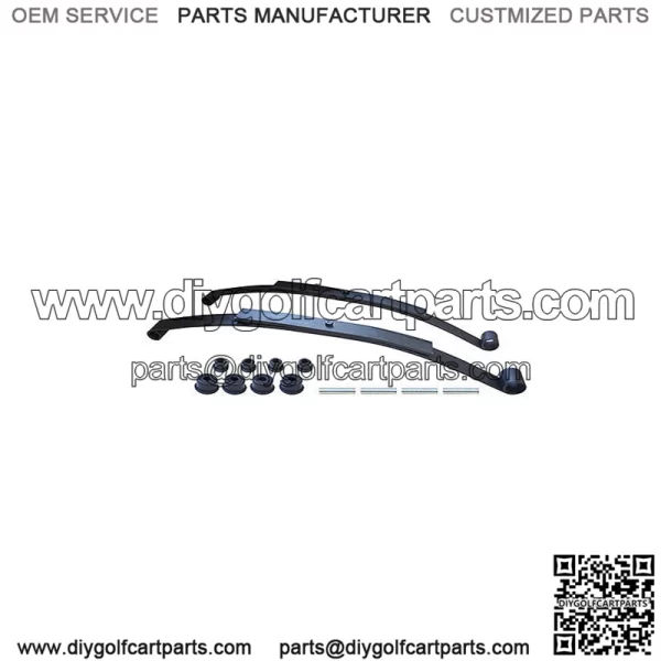 Ezgo RXV Golf Cart Rear Leaf Spring Heavy Duty Dual Action Set of 2