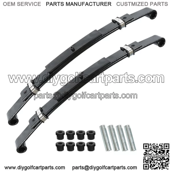 For EZGO TXT 96-13 GAS OR ELECTRIC 3-Leaf Heavy Duty Rear Leaf Springs 2PCS