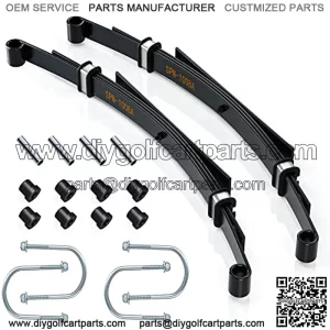 Golf Cart Heavy Duty Rear 4-Leaf Spring Bushing Kit for Club Car