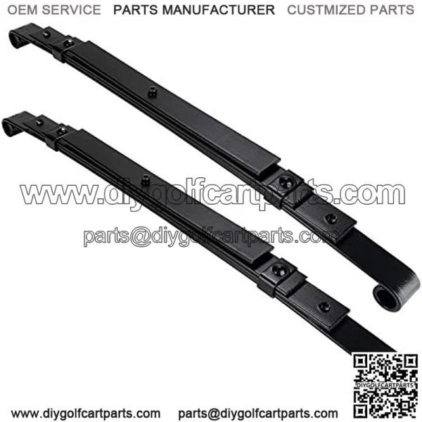 Golf Cart Heavy Duty 4-Leaf Rear Leaf Spring Kit for Club Car Precedent 2004-up, with Bushings Sleeves U Bolts, Replace OEM 102509301 102513001 - Image 4