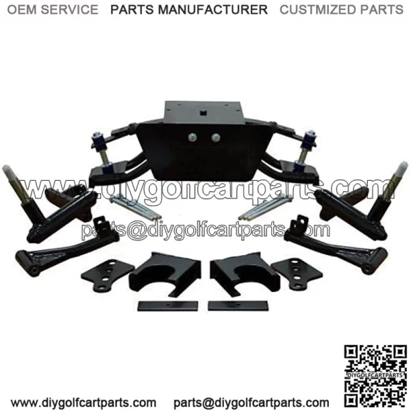 6" Club Car DS Heavy Duty Double A-Arm Lift Kit (1982-2004.5 Gas & Electric with METAL dust covers on hubs)