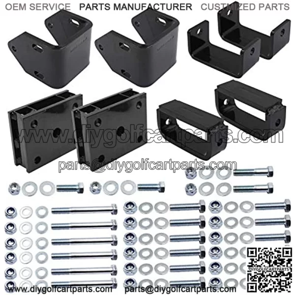 4" Block Golf Cart Lift Kit For EZGO 1994.5-2001.5 Gas TXT/Medalist Model - Image 3