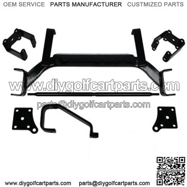 6" Drop Axle EZGO Lift Kit for 2001.5 - 2018 TXT / MEDALIST Electric Golf Carts - Image 2