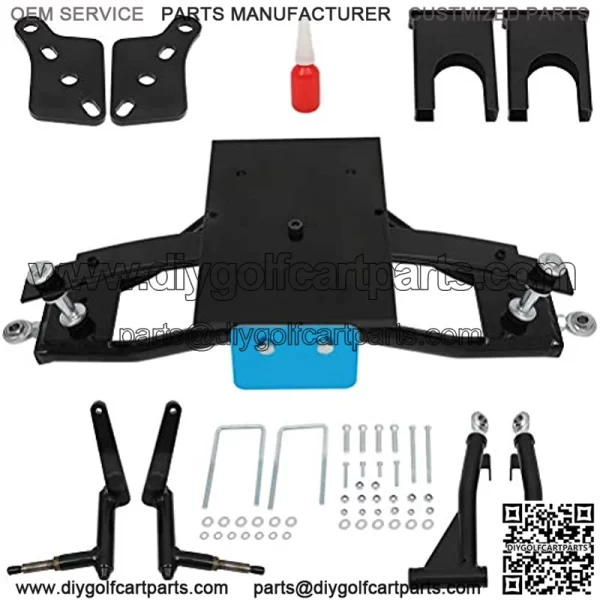 Front 6" Double A-Arm Lift Kit for Club Car DS Golf Cart 2004+ Electric/Gas - Image 2