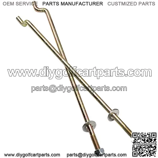 Golf Cart Battery Hold Down Plate, Rods, Washers & Nuts,for Club Car DS and Carryall Electric 1998-2005 - Image 2