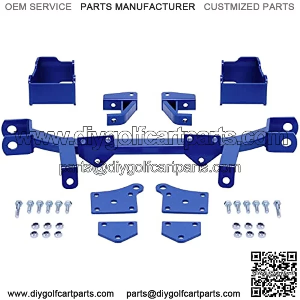 Tuningsworld 6" Drop Axle Lift Kits with Rear Seat Kit Arm Rest Set for EZGO Golf Cart Electric TXT Model 1994.5-2001.5