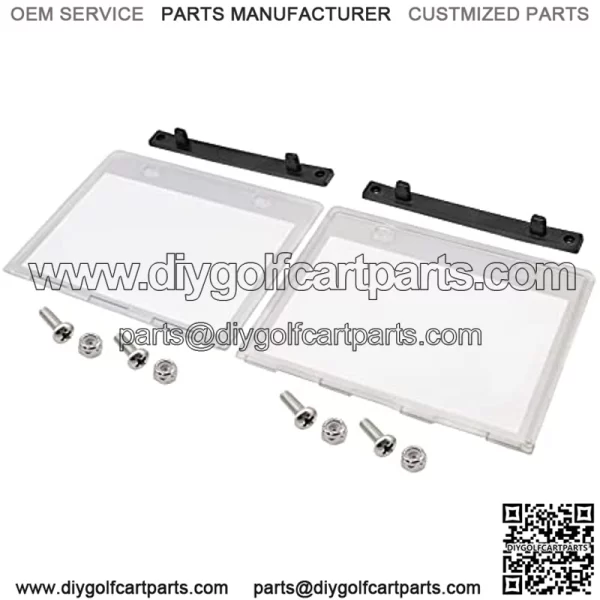 Golf Cart Transparent Hinged Message Holder for Club Car Models