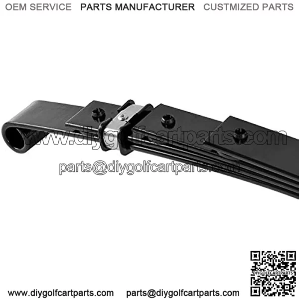 EZGO TXT Rear Heavy Duty Leaf Spring W/Bushings & Sleeves Kit for 1994-Up Golf Cart - 4 Leaf - Image 2