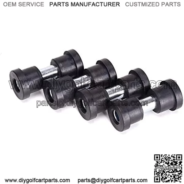 Heavy Duty 4 Leaf Rear Spring Kit for EZGO TXT Electric 1994-up & Gas 1994-2009 Golf Cart, Includes Bushings, Sleeves, U Bolts, OEM: 70506-G01 74135-G01 74207-G01 74207-G02 74207-G03 - Image 4