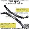 Rear Heavy Duty Leaf Spring Compatible with Club Car DS Golf Cart Heavy Duty Dual Action with Bushings(Set of 2) - Image 2