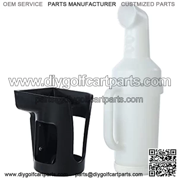 Golf Cart No Drilling Sand Bottle with Base for Club Car Filler Sand Bottle Assembly OEM# 105284001/103451301 - Image 2