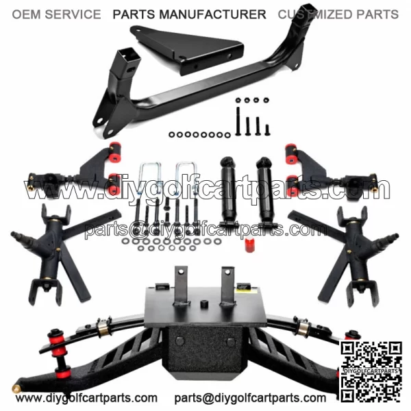 King XD 4" Golf Cart Lift Kit for Yamaha G29/Drive/Drive2 with Solid Axle