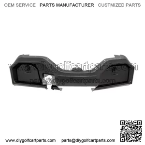 Yamaha Drive2 Golf Cart Satin Black Dash Cover with Locking Doors - 2017-Up