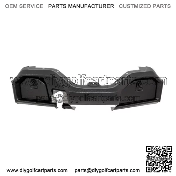 Yamaha Drive2 Golf Cart Satin Black Dash Cover with Locking Doors - 2017-Up