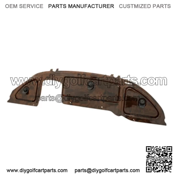 Club Car Precedent (08.5+) Golf Cart Woodgrain Dash Cover with Locking Doors - Image 3