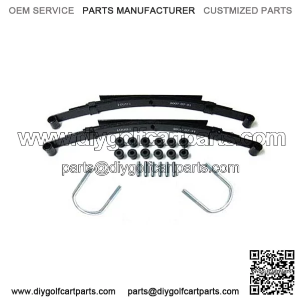 Club Car DS Heavy Duty Golf Cart Rear Leaf Spring Complete Kit Fits 1982 and Up
