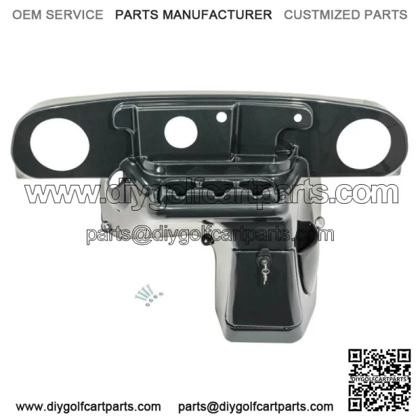 EZGO TXT (14-Up) Golf Cart Elite Radio Dash Cover - Carbon Fiber Finish