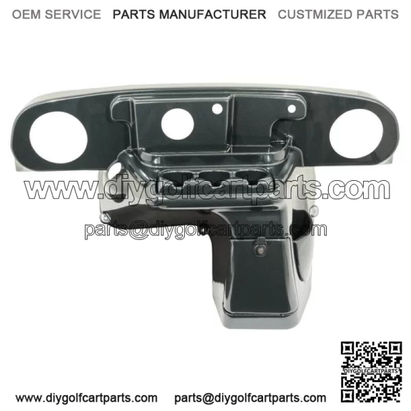 EZGO TXT (14-Up) Golf Cart Elite Radio Dash Cover - Carbon Fiber Finish - Image 2