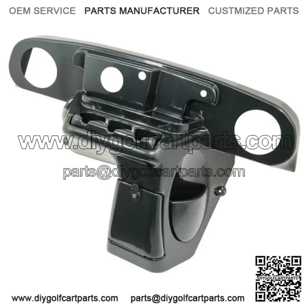 EZGO TXT (14-Up) Golf Cart Elite Radio Dash Cover - Carbon Fiber Finish - Image 4