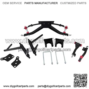 Club Car DS 6 Inch Double A-Arm Golf Cart Lift Kit | Compatible with 2003-Up DS and Villager 2+2 Models with Plastic Dust Covers
