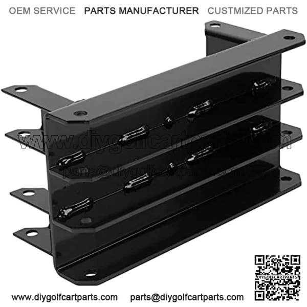 4" Block Lift Kit Compatible with Yamaha Golf Cart G29 Drive Model New Heavy Duty Steel Hard Black - Image 3