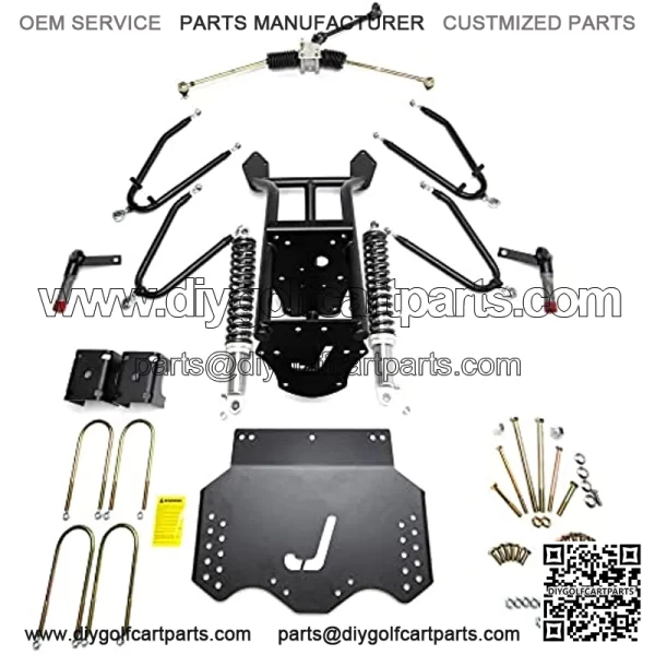 EZGO TXT Golf Cart Lift Kit | Long Travel Lift Kit with Independent Front Suspension | Compatible with 2001.5-2009 Gas Models (with Robins Engine)