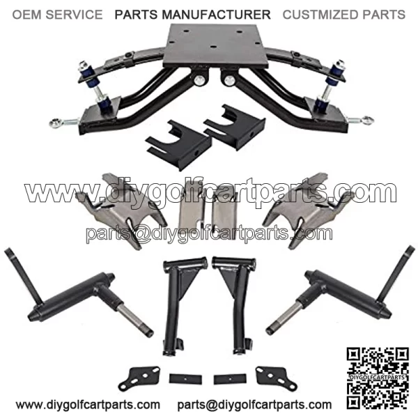 6" Heavy Duty Double A-Arm Lift Kit for Club Car 82-03 DS Golf Cart Electric/Gas