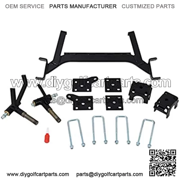 EZGO TXT 5 inch Drop Axle Golf Cart Lift Kit (Fits 2001.5-2013 Electric Models) - Image 2