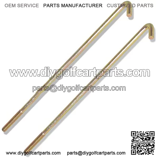Golf Cart Battery Hold Down Rod Fits Club Car DS Electric Years 1976-2006, Yamaha G22, Replaces 102845203 JN3-H2133-00 JN2-H2133-00, Pack of 2 - Image 2